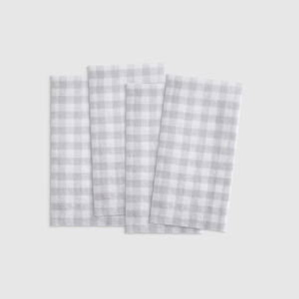 European Linen Wide-Hem Napkins (Set of 4)