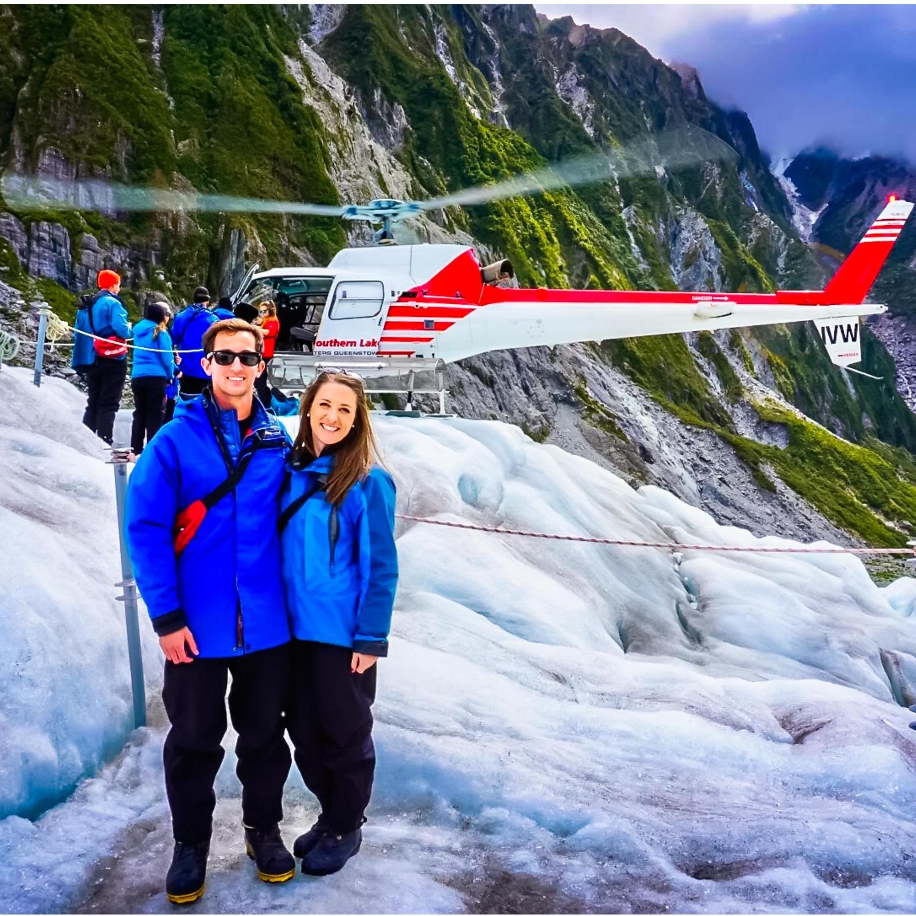 Glacier hiking on Franz Josef Glacier in New Zealand
