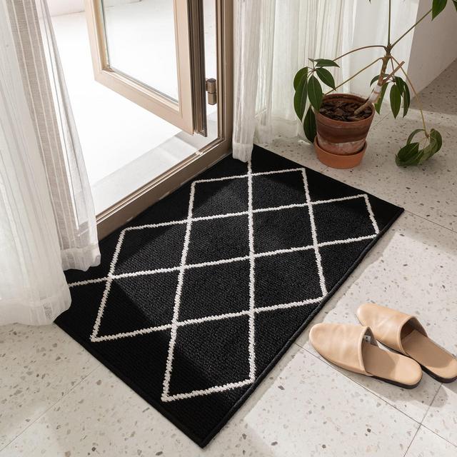 Indoor Door Mat Easy Clean - 20"x32"Front Door Mats Outdoor,Welcome Mats,Durable Natural Absorbent Non-Slip Entrance Doormat, Waterproof Entryway Rug, Machine Washable Floor Mats, Inside Shoe Mat