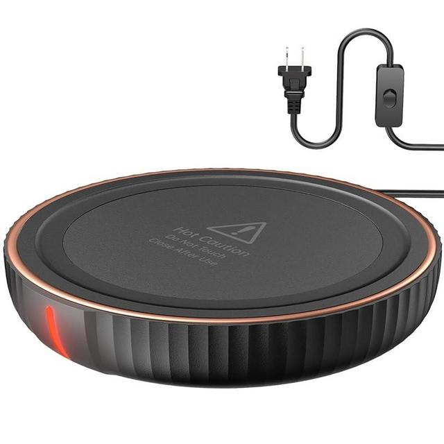 House Gem Large Candle Warmer Plate,Cup Warmer for Desk - Electric Coffee Mug Warmer,Wax Candle Warmer,Candle Jar Warmer,Ideal Gift for Heating Coffee, Beverage, Milk, and Tea(Black)