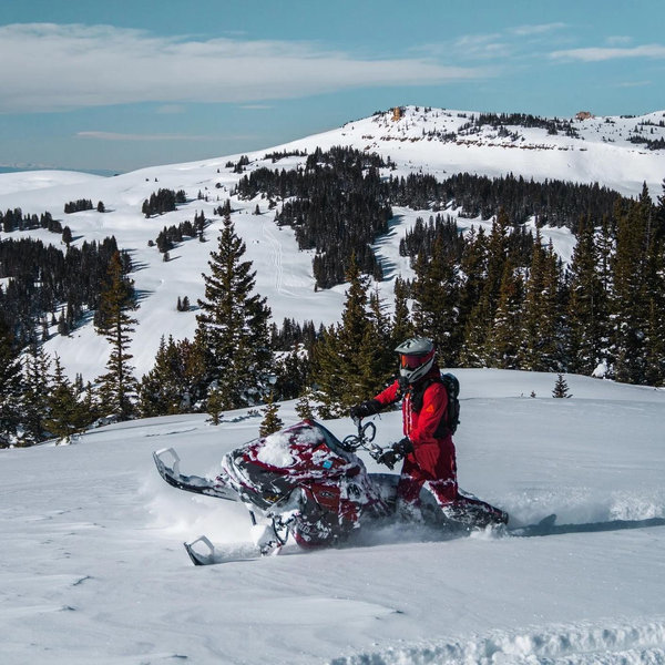 Day snowmobiling