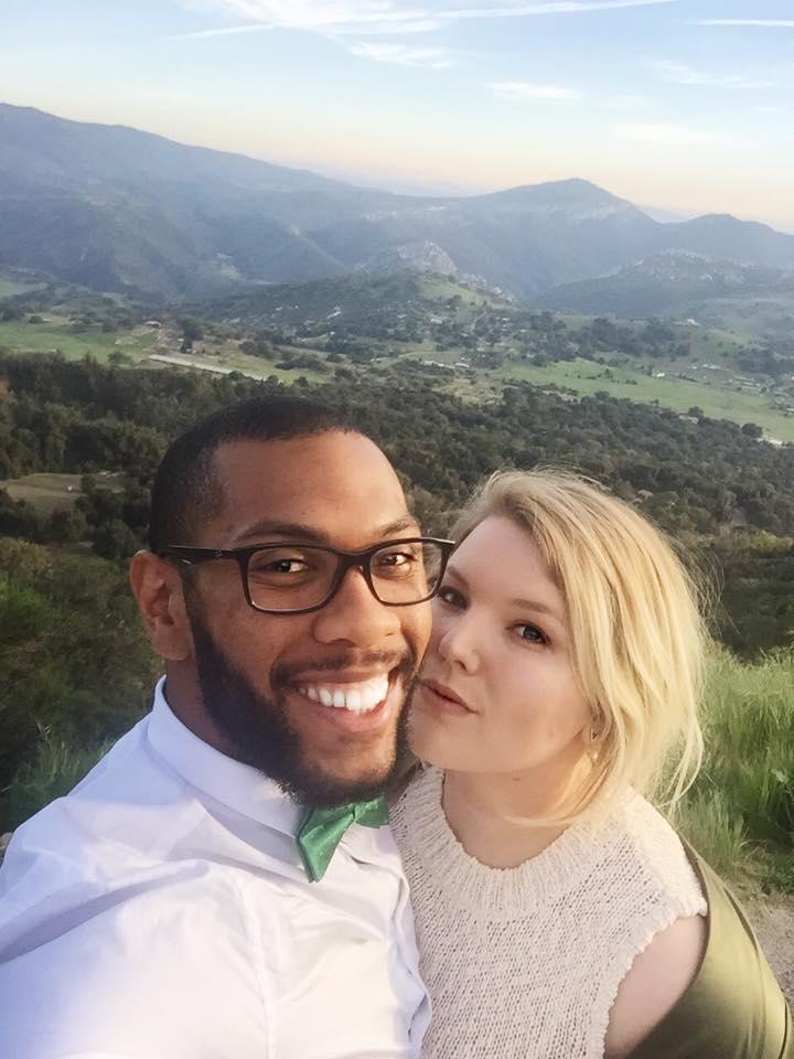 At Hannah & Josh's small wedding ceremony in the mountains