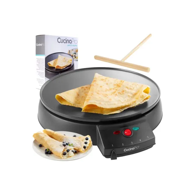 CucinaPro Electric Non-stick Crepe Maker & Griddle 12"