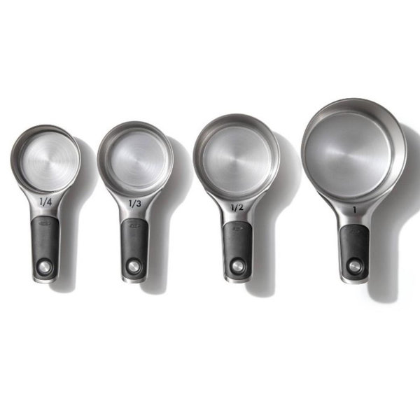 OXO Good Grips 4 Piece Stainless Steel Measuring Cups with Magnetic Snaps