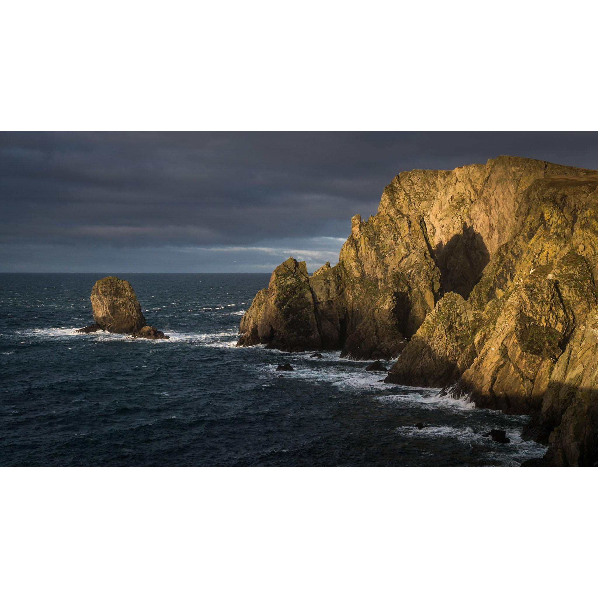 The dramatic cliffs at Hoini, where Alex popped the question and Cara was nearly pushed off the cliff by a sheep