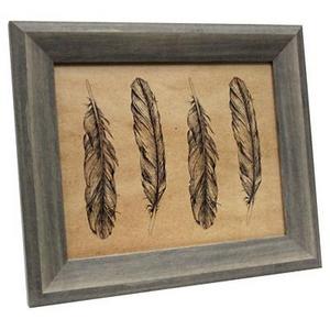 B.P. Industries - 8"x10" Gray Wood Tone Frame