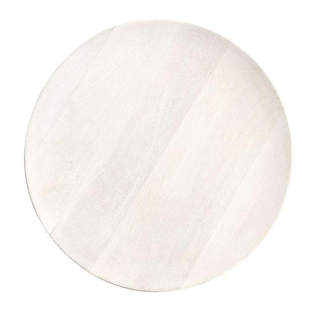 Chateau Acacia Wood Charger - White