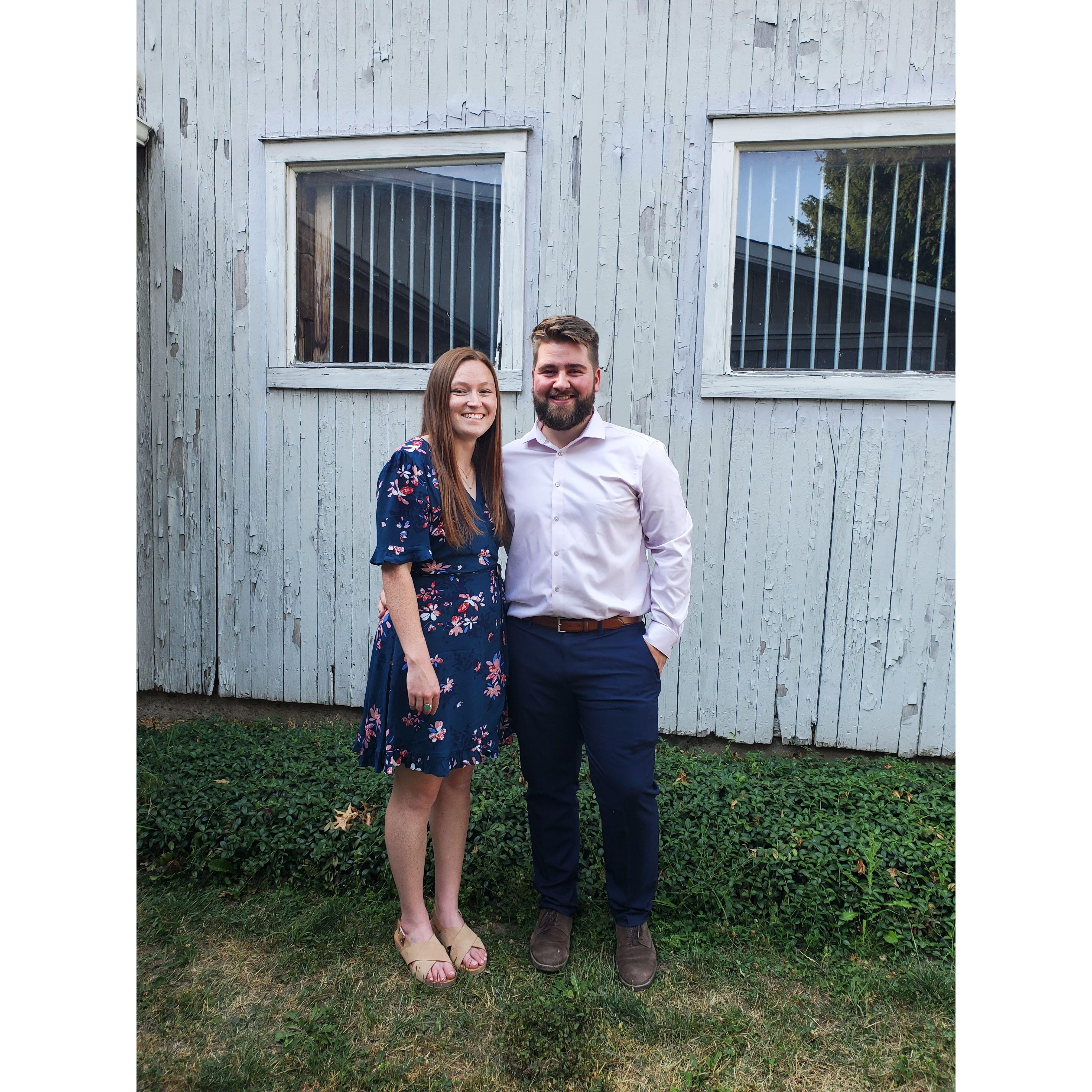 Our first wedding together, summer 2022.