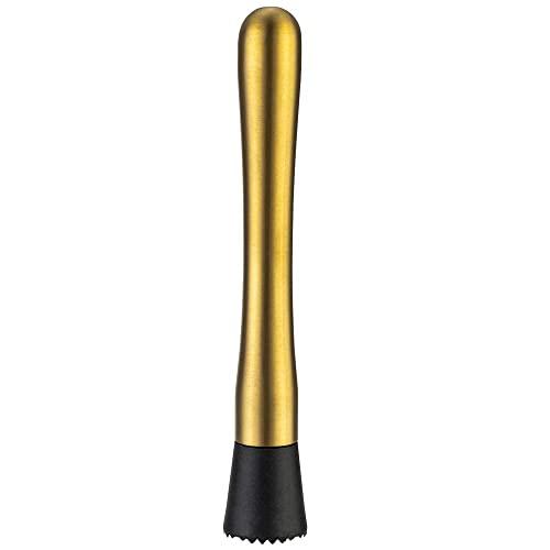 YFS Professional Stainless Steel Cocktail Muddler, Durable Bar Tool, Gold