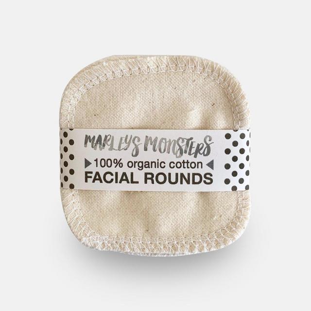 Organic Cotton Facial Rounds- Natural