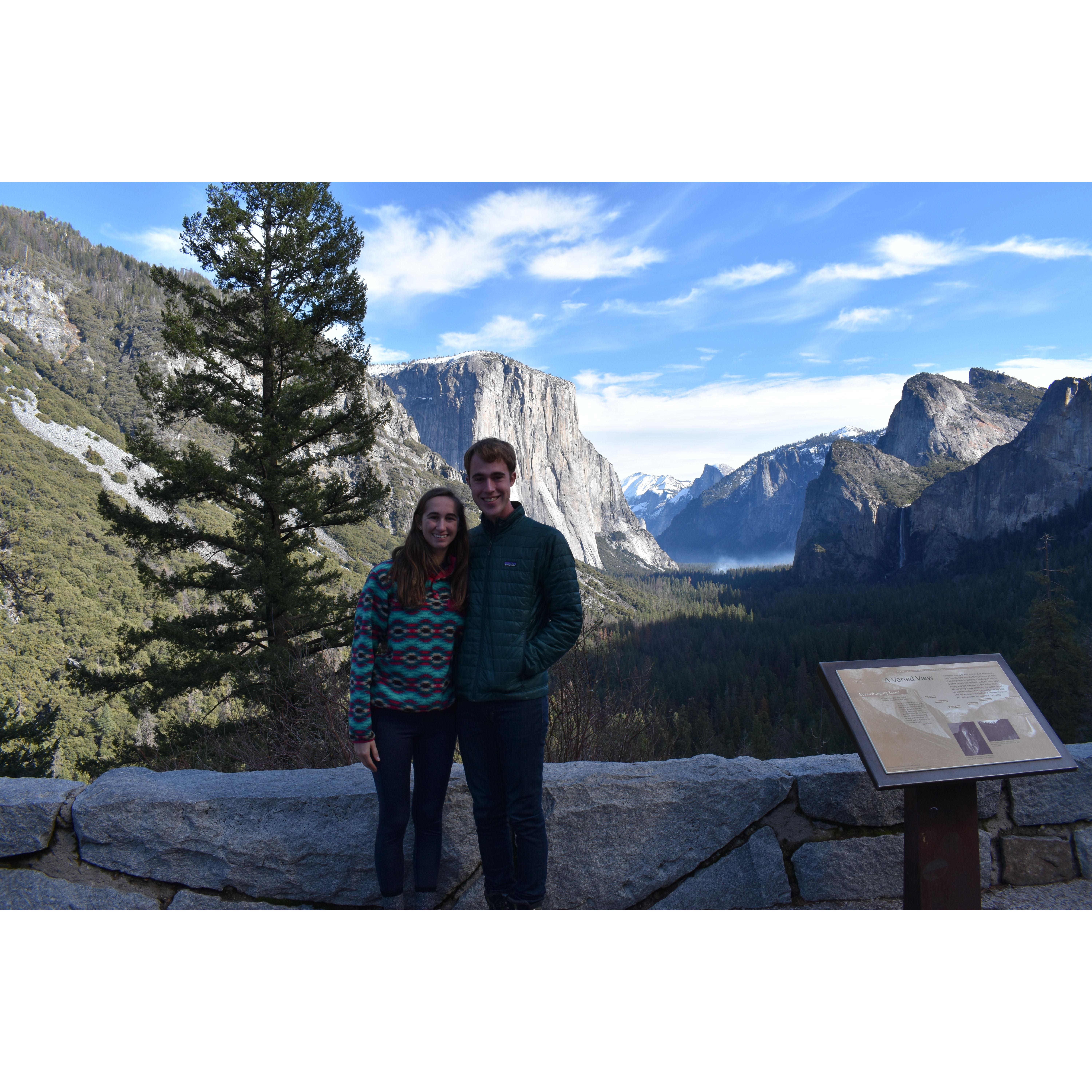 First trip to Yosemite (infamous trip where Sarah froze because Phillip took the warmer sleeping bag)