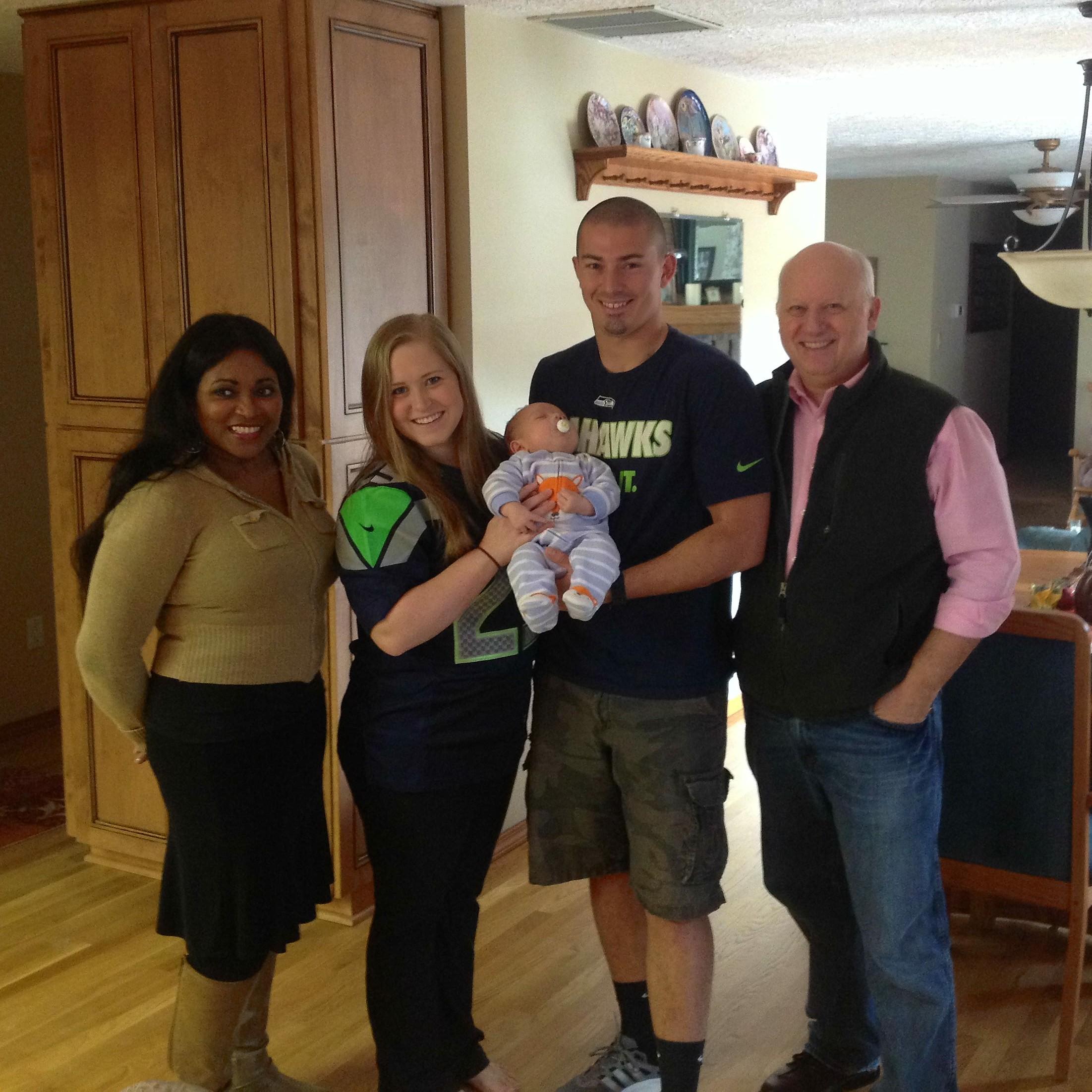 October 11th 2015 - Vancouver WA - Dawn and Brad enjoying time with Bree, Jason, and Jaxson at get-together hosted by Jason's mom, Denice!