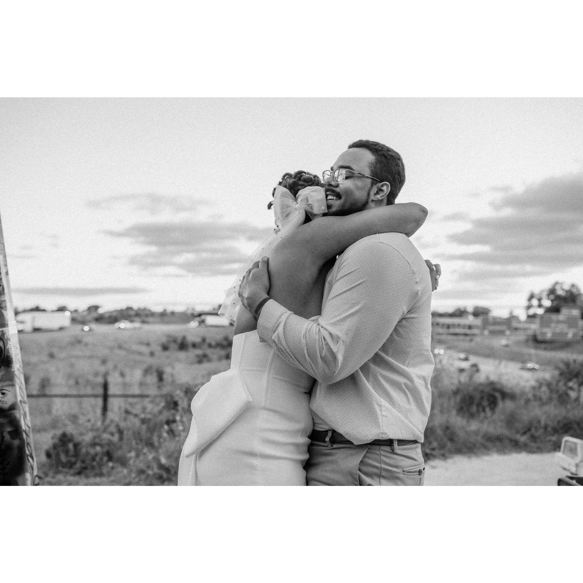After surprising Jordan with his ring!