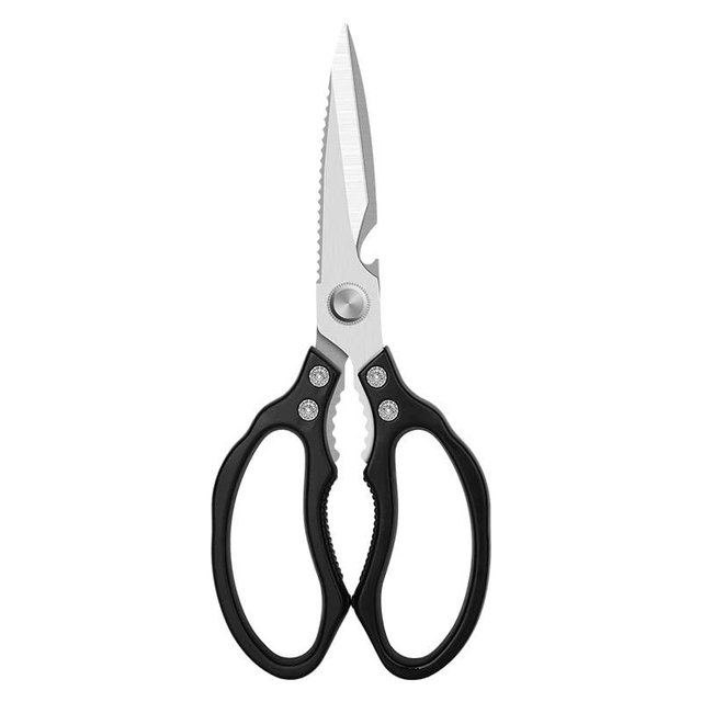 AWinjoy Kitchen Scissors, Heavy Duty Sharp Kitchen Shears Dishwasher Safe, Kitchen Accessories Cooking Shears for Kitchen Meat Chicken Fish Poultry Herb Bread (Black)
