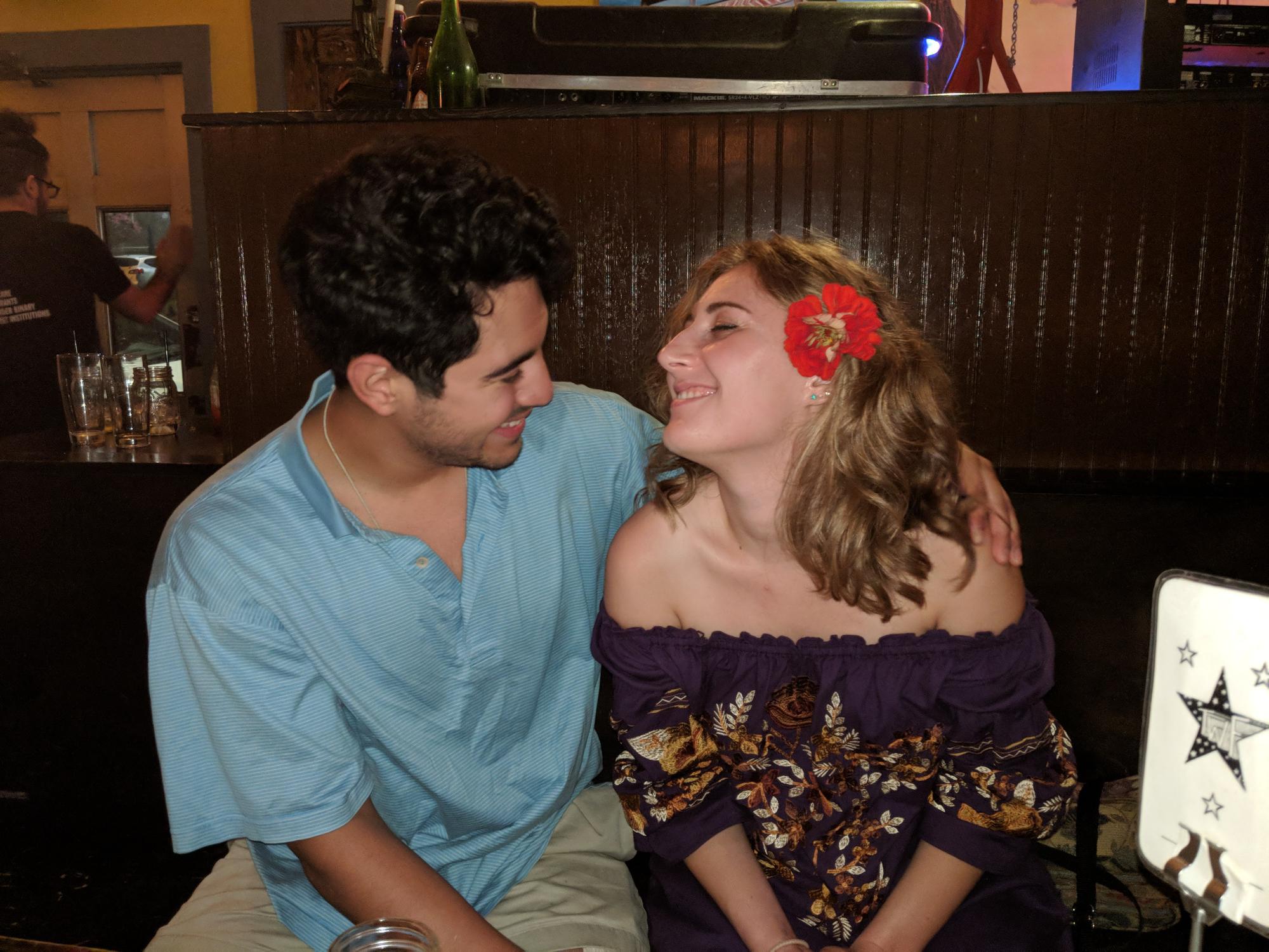 Esteban and Mallory in downtown Athens in college (photo creds to Amelia Powell)