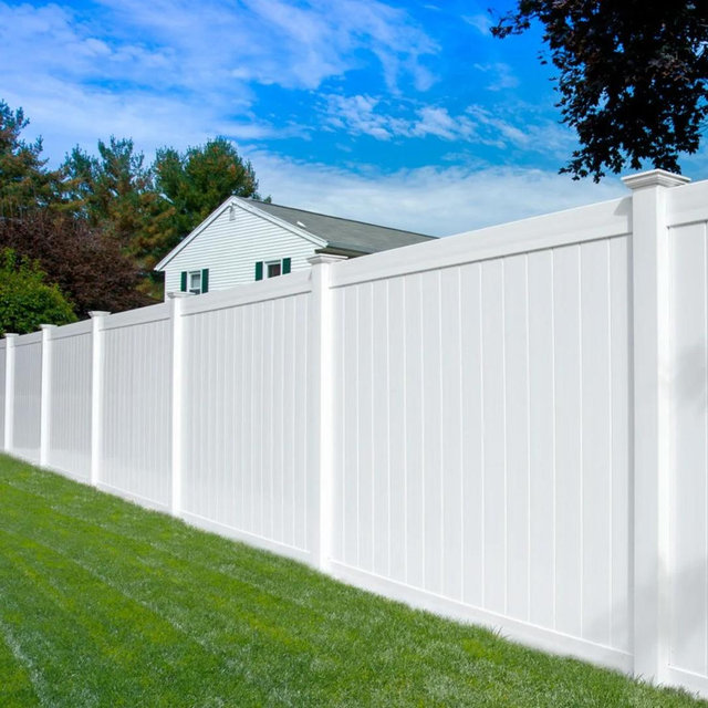 New house needs a fence for the baby & puppy!