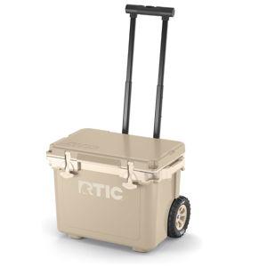 RTIC 22 QT Ultra-Light Wheeled Cooler with Handle, Hard Insulated Portable Ice Chest Box for Beach, Drink, Beverage, Camping, Picnic, Fishing, Boat, Barbecue