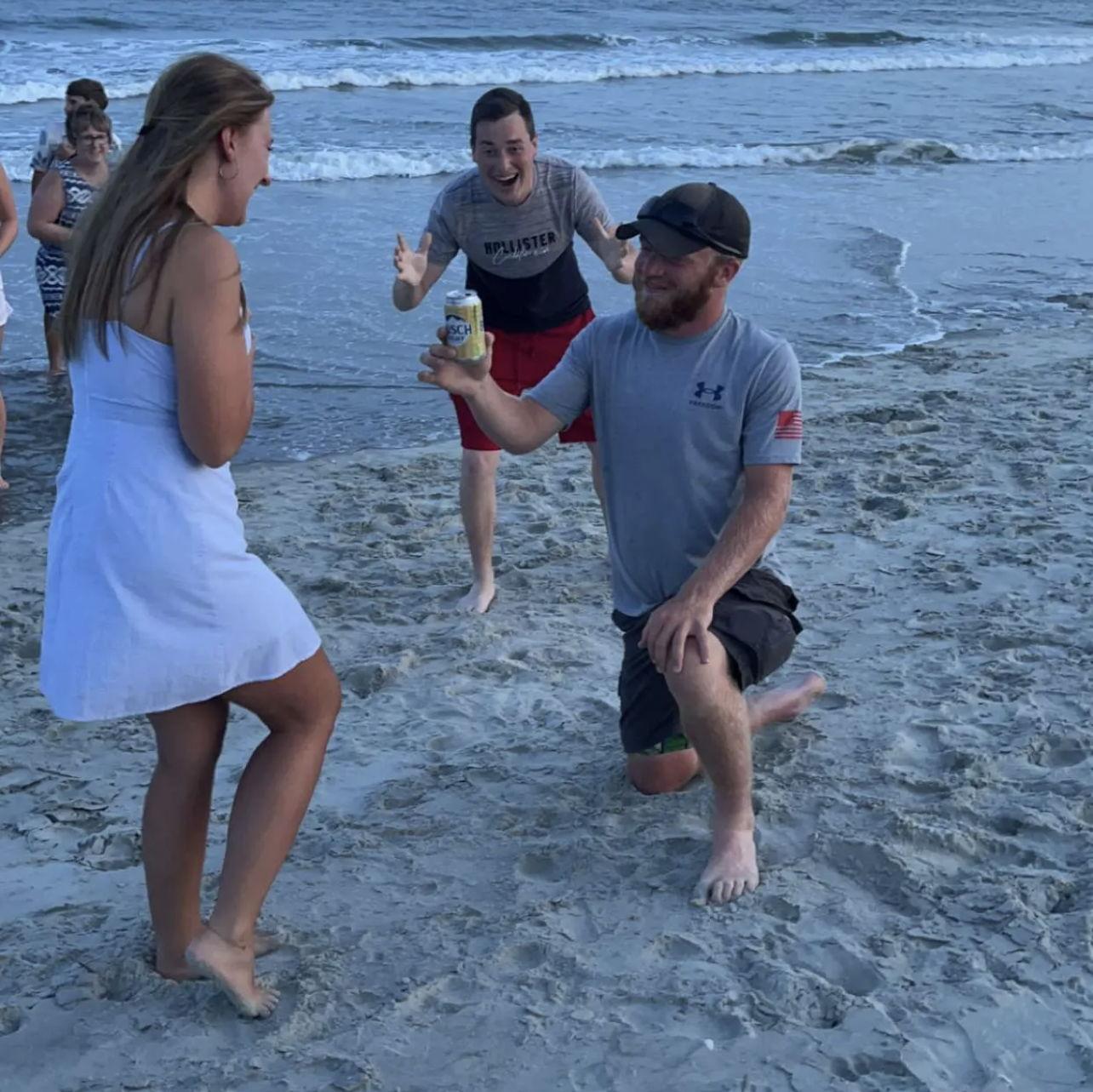 His "practice" proposal 3 years ago.