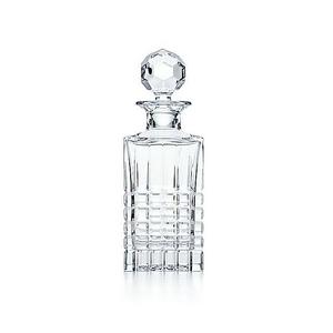Tiffany Plaid Square Decanter