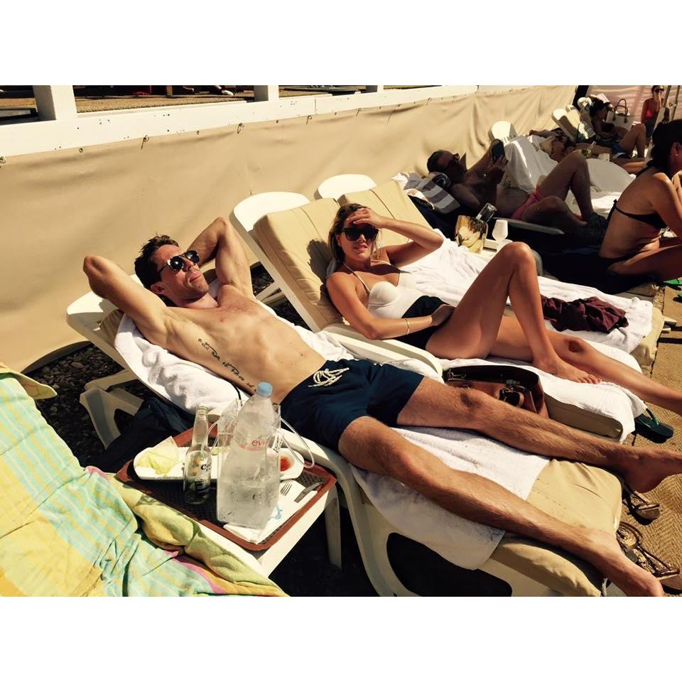 Cap-d'Ail, South of France - Some time off after a busy season on Sky. Early on in the relationship