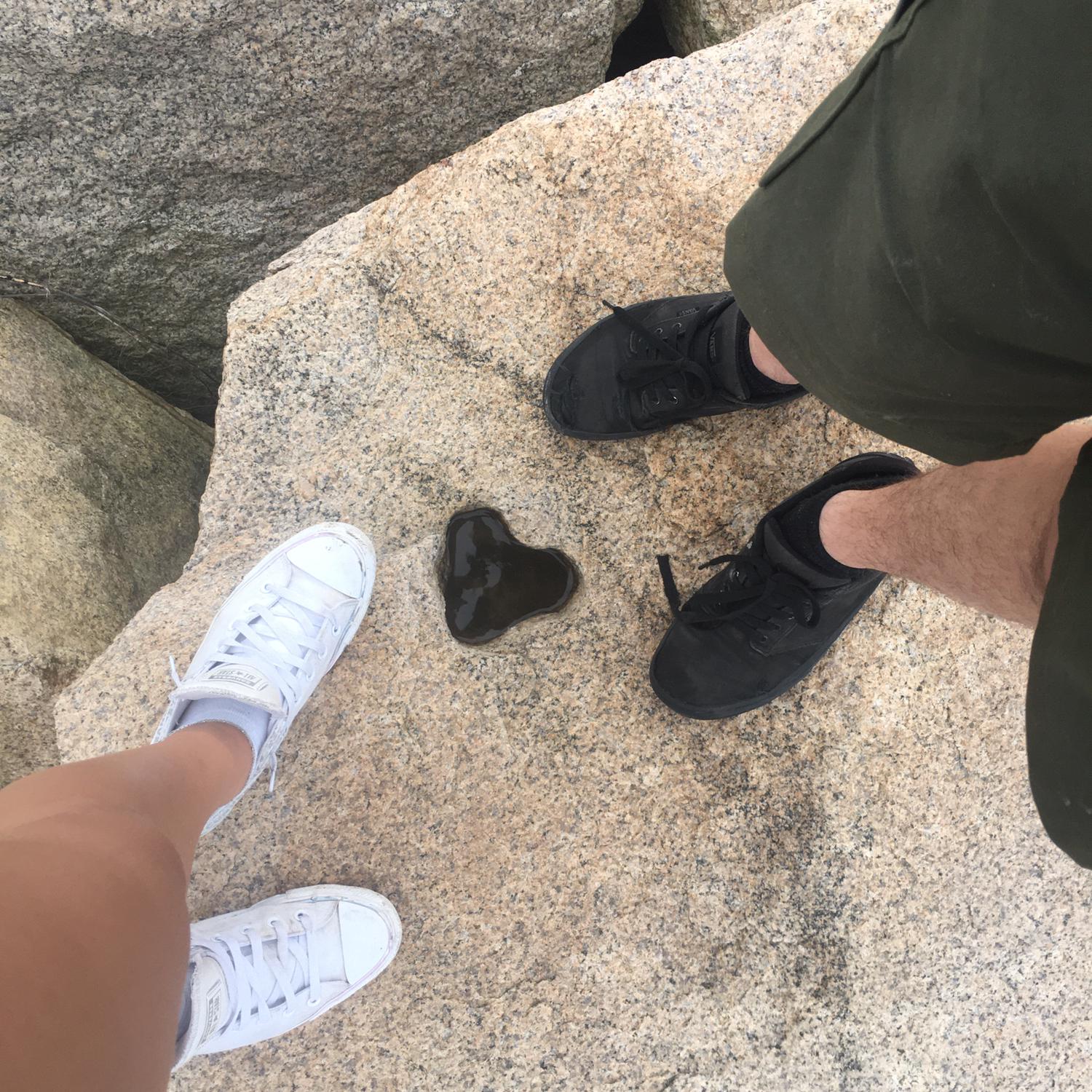 Found a heart in the rocks on the jetty!