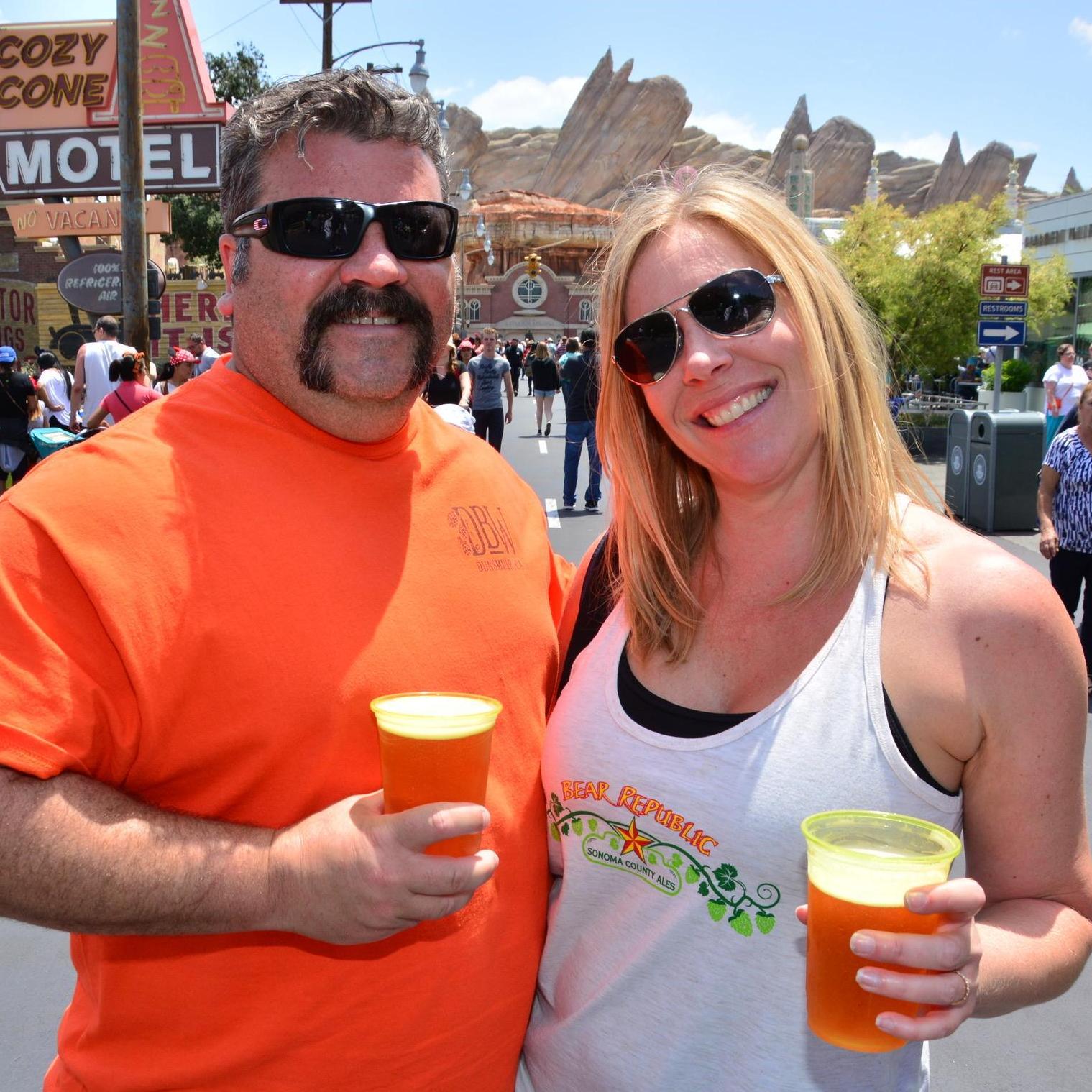 Our happy place; Carsland in Disneyland where they sell Racer 5