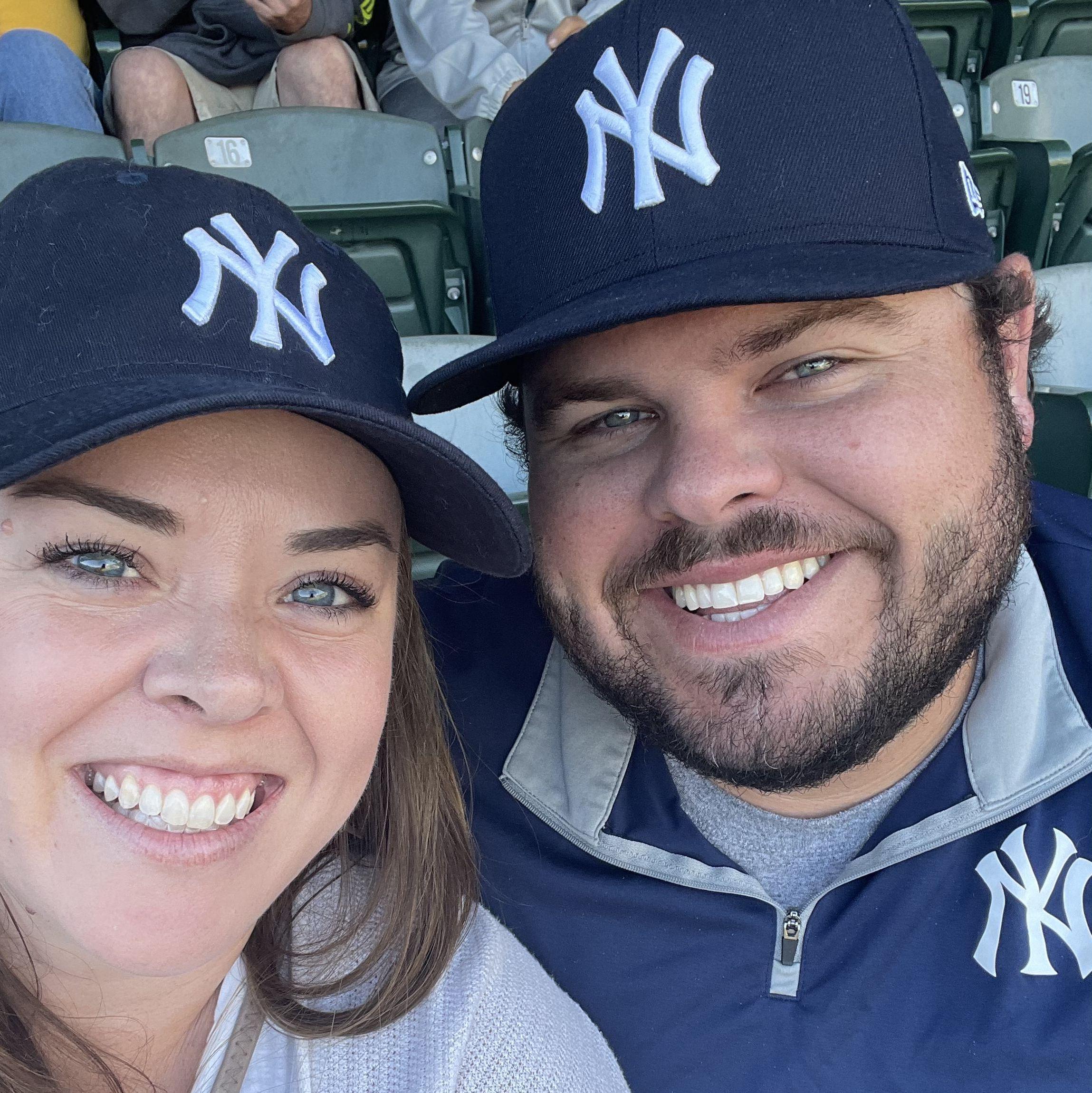 Learning to be a Yankees fan - don't worry, though. The Giants still have my heart.