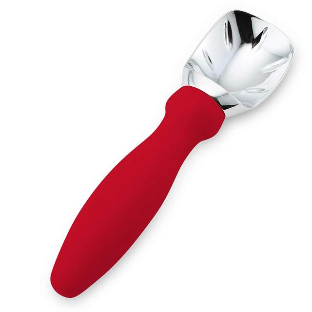Spring Chef Ice Cream Scoop with Comfortable Handle (Red)