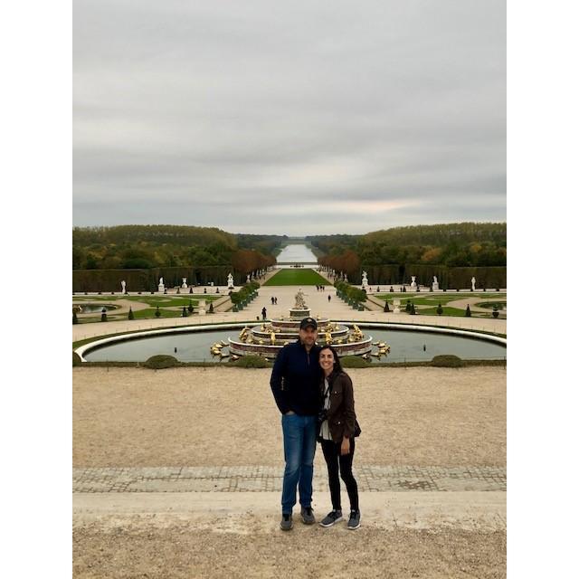 After a day walking around the Louvre museum and the Palace of Versailles. Andrew almost had to carry Melissa out :)