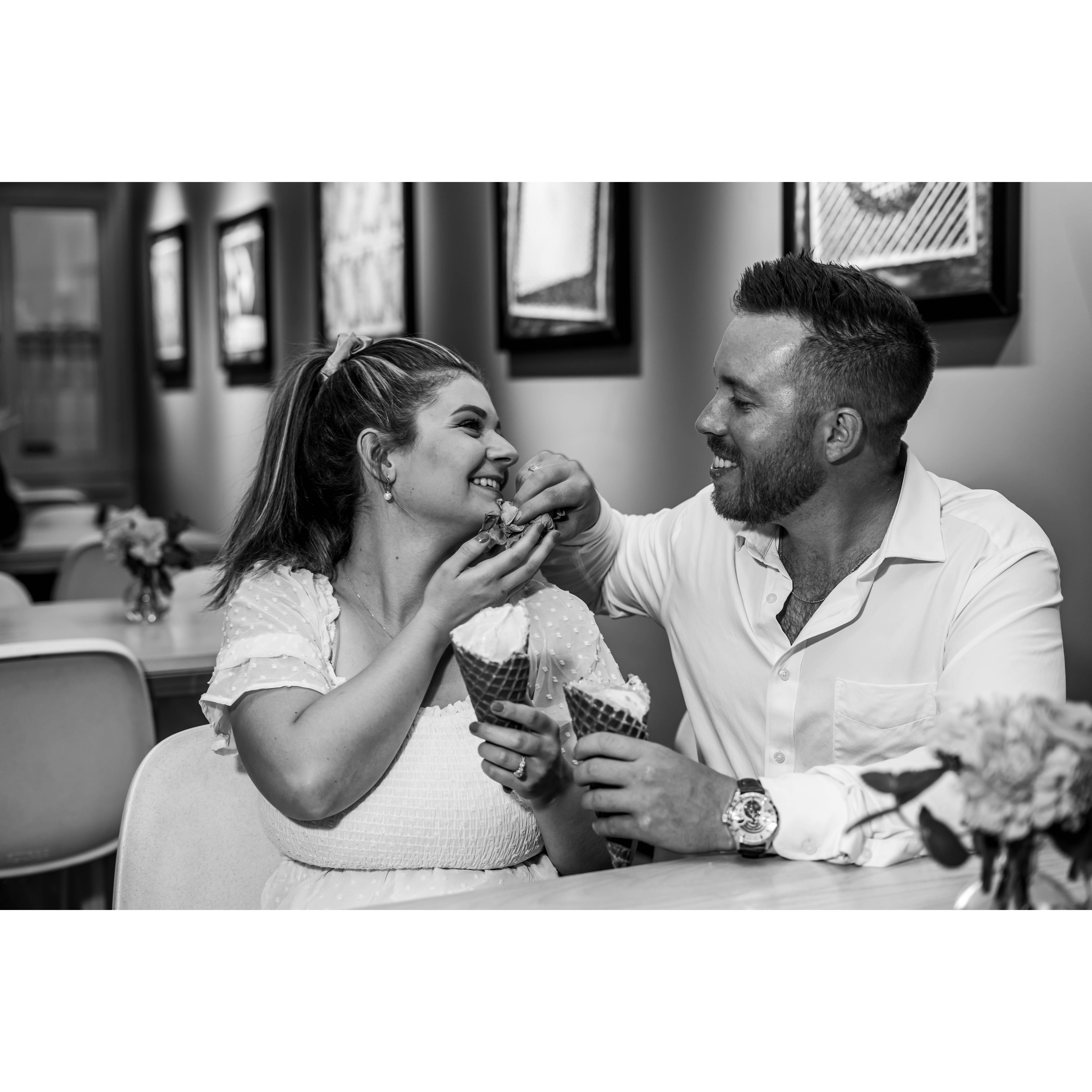 One of the many things we bonded over from the beginning-- icecream!