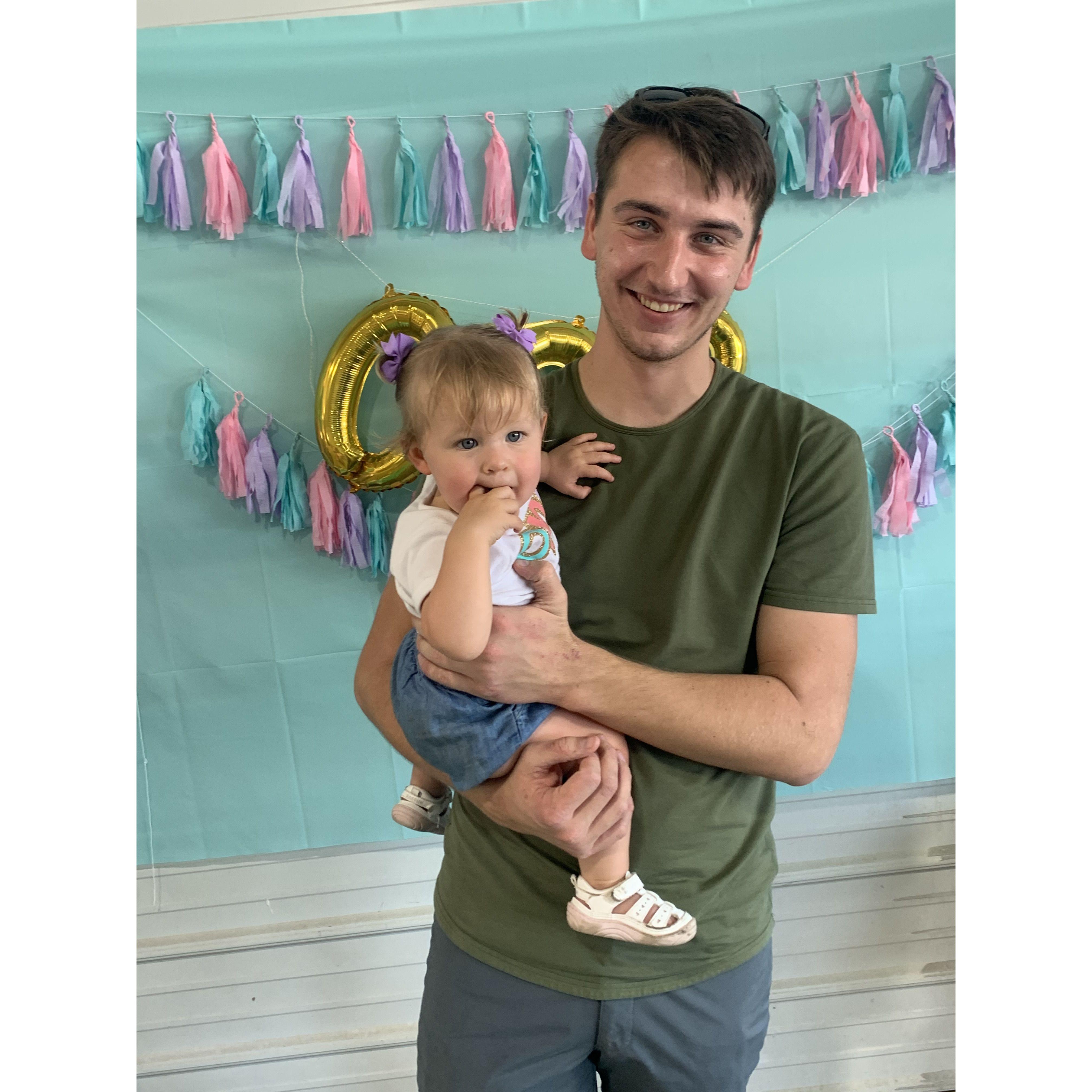 Attended Miss P's first birthday! Little did Rachael know she had met her future flower girl. August 2020.