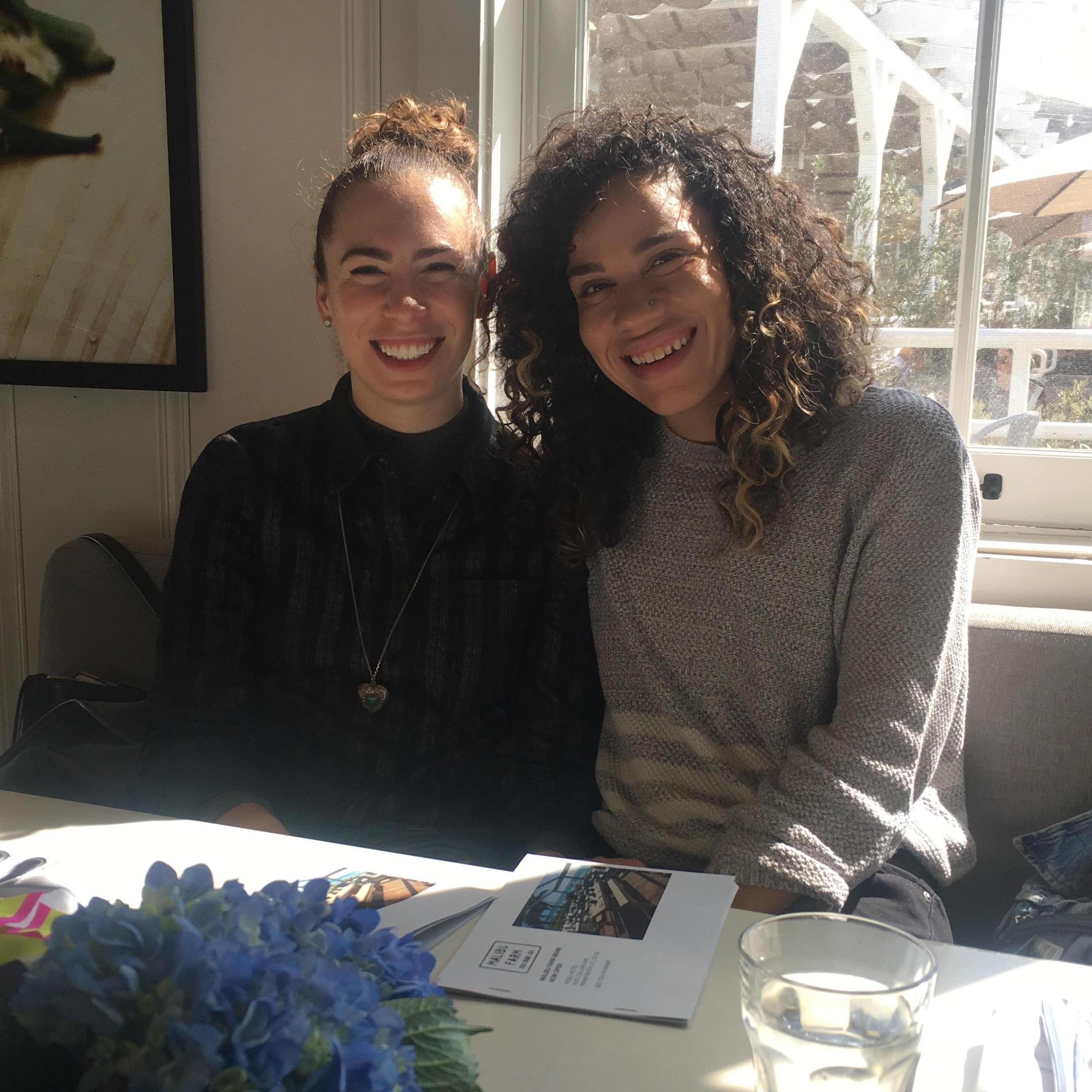 A few weeks later and we are a little less blurry and blushing celebrating Susan Seltzer's birthday in Malibu.