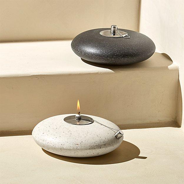 polyterrazzo oil lamps
