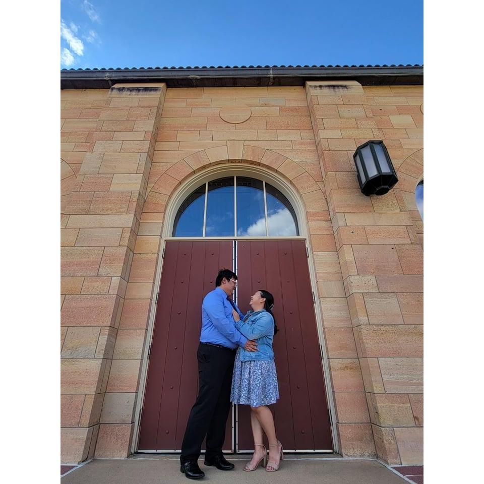Our first wedding event together~