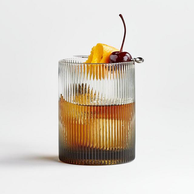 Channel Grey Double Old-Fashioned Glass