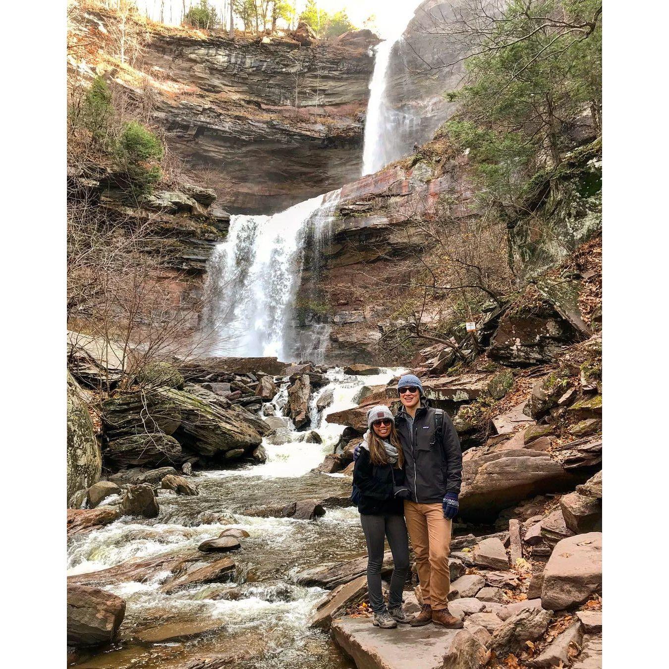 Trip to Kaaterskill Falls to celebrate passing our national board exams, 2018