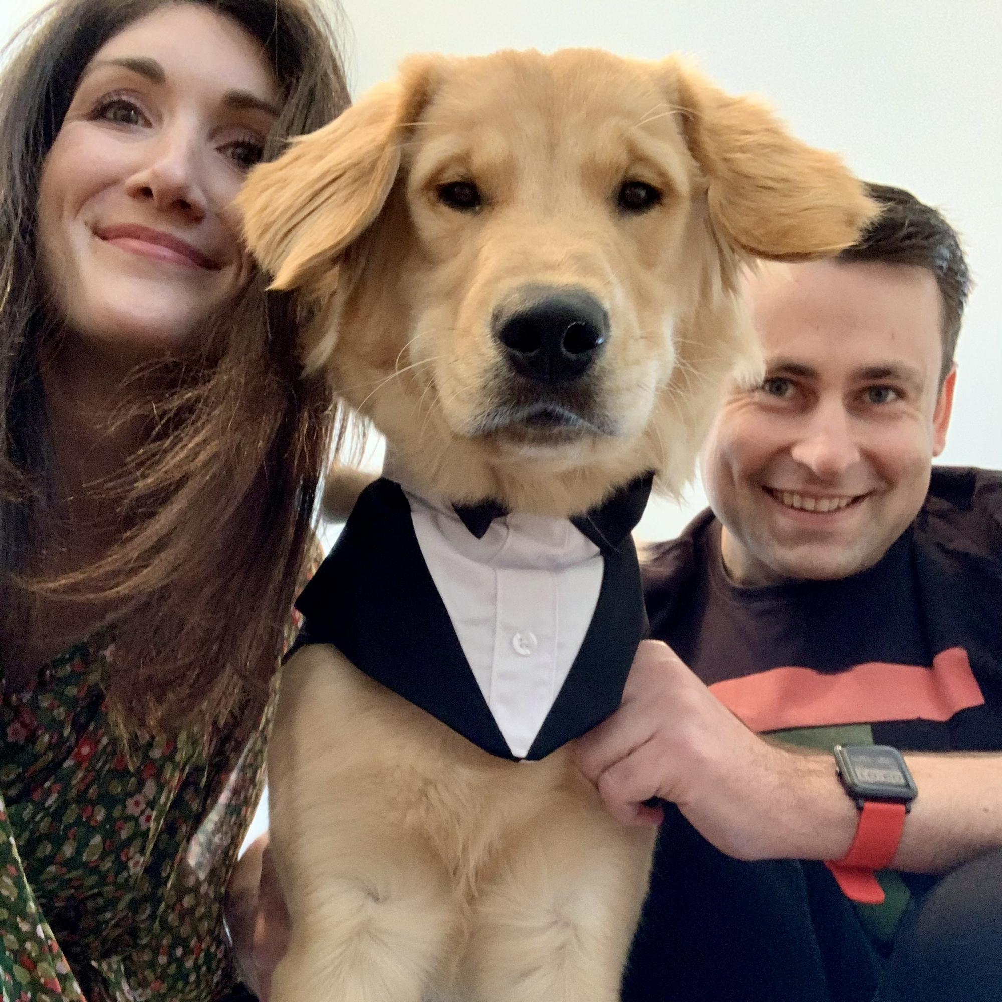 All dressed up for Claire + Ted's wedding!