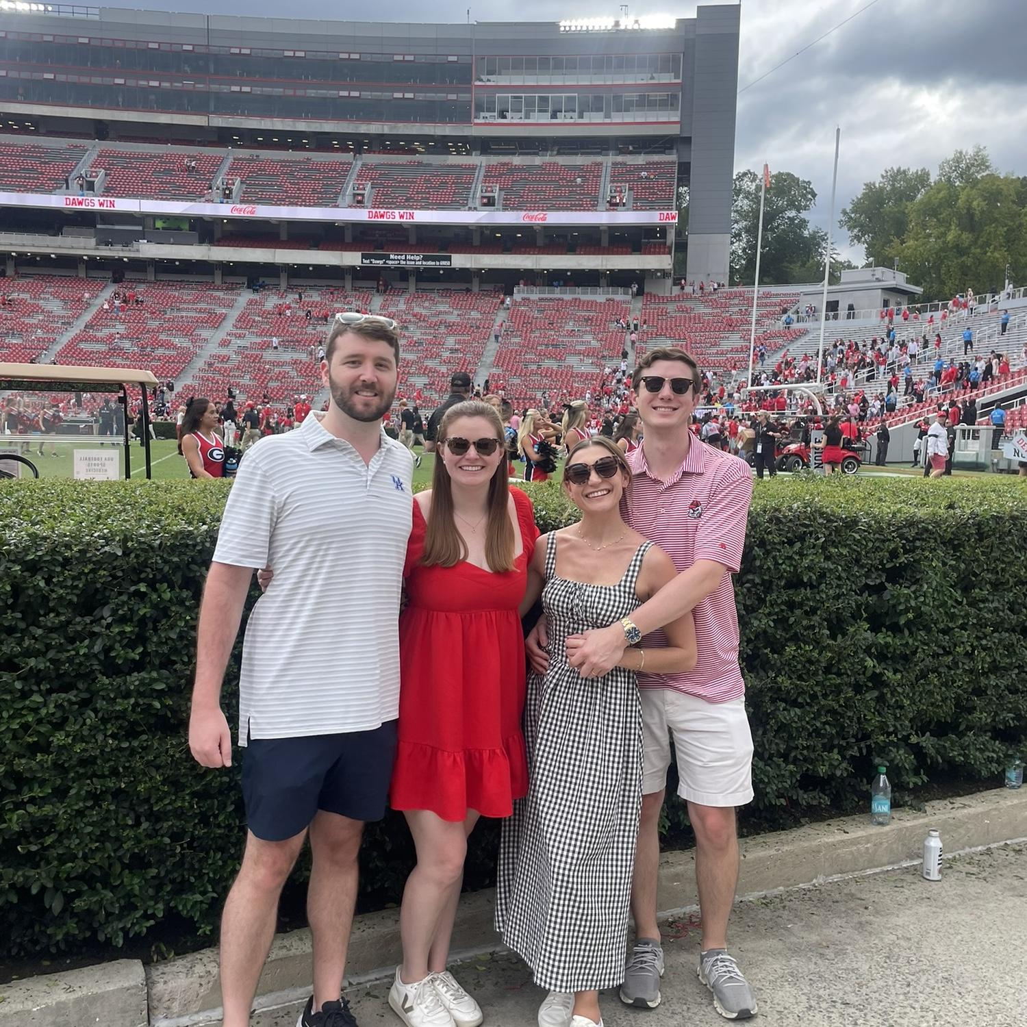 Kentucky vs. UGA game in Athens with Austin and Ashley Jo, October 2025