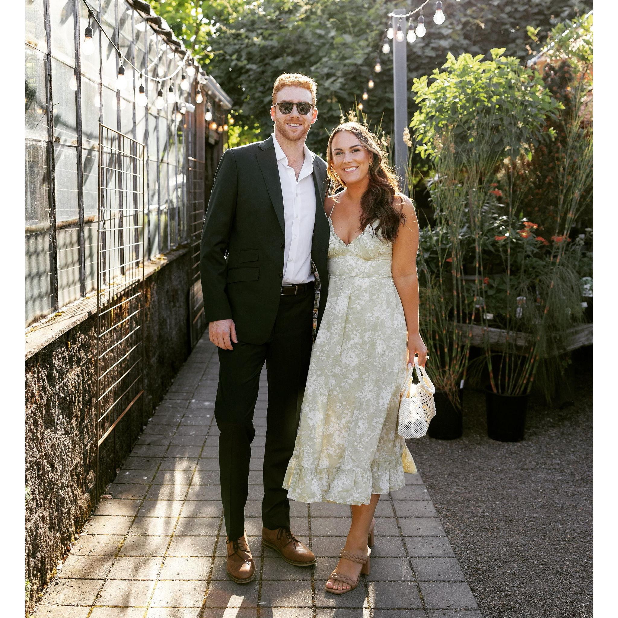 Us as wedding guests.. Stay tuned for us as bride and groom in July '24!