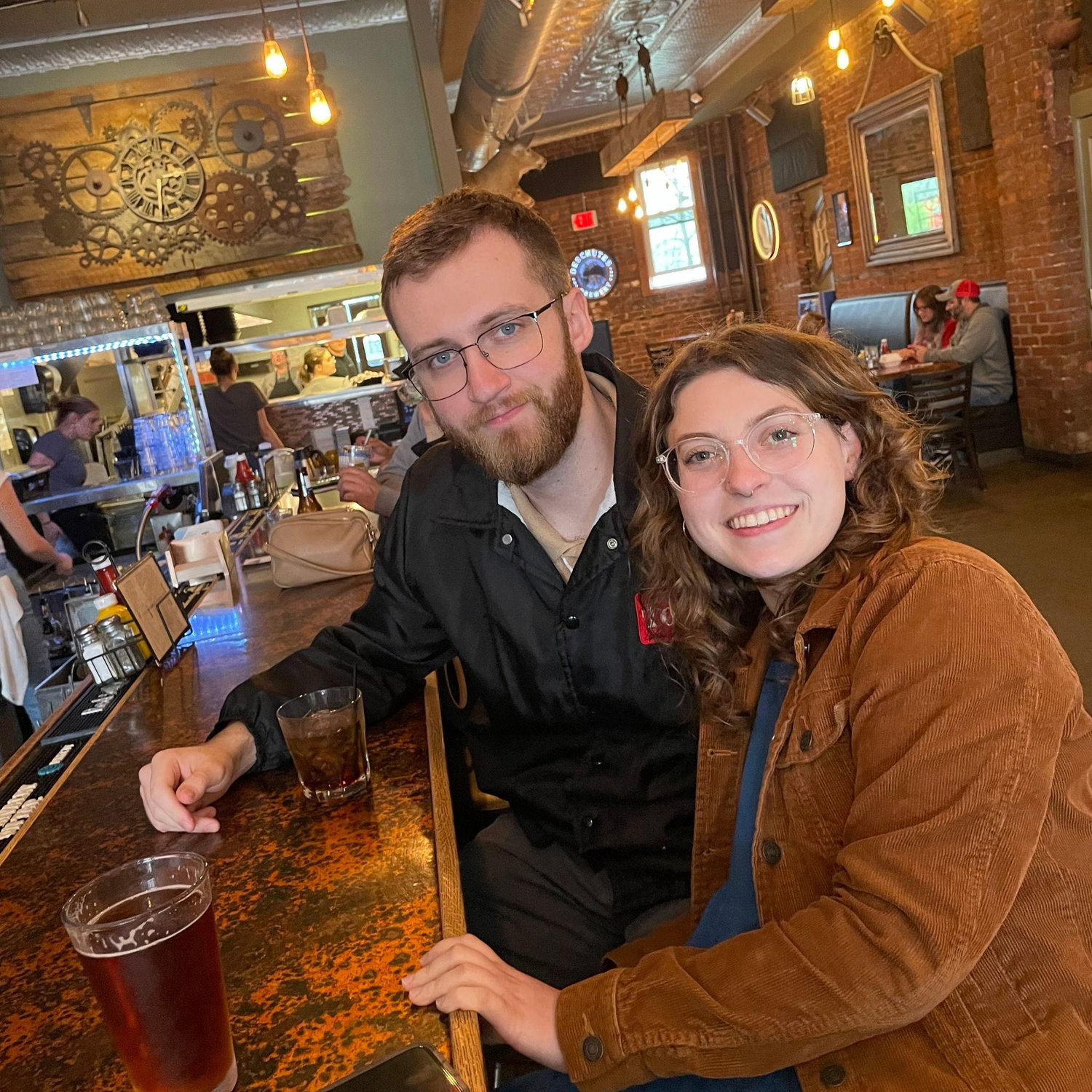 gettin' some drinks at the Silver Dollar in Menomonie, WI