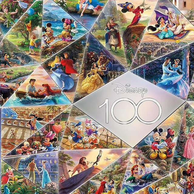 Ceaco - Disney's 100th Anniversary - Thomas Kinkade - 100th Anniversary Collage - 2000 Piece Jigsaw Puzzle