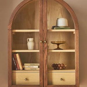 Fern Wood Arch Wall Cabinet