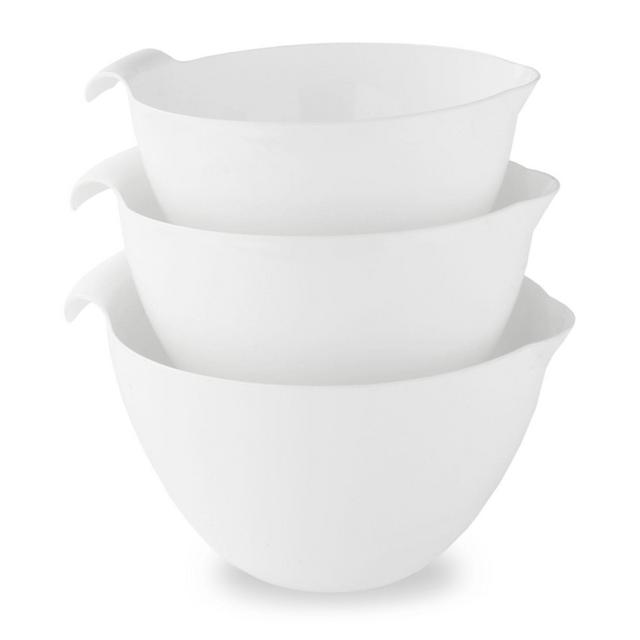 Linden Sweden 3-Piece Mixing Bowl Set in White