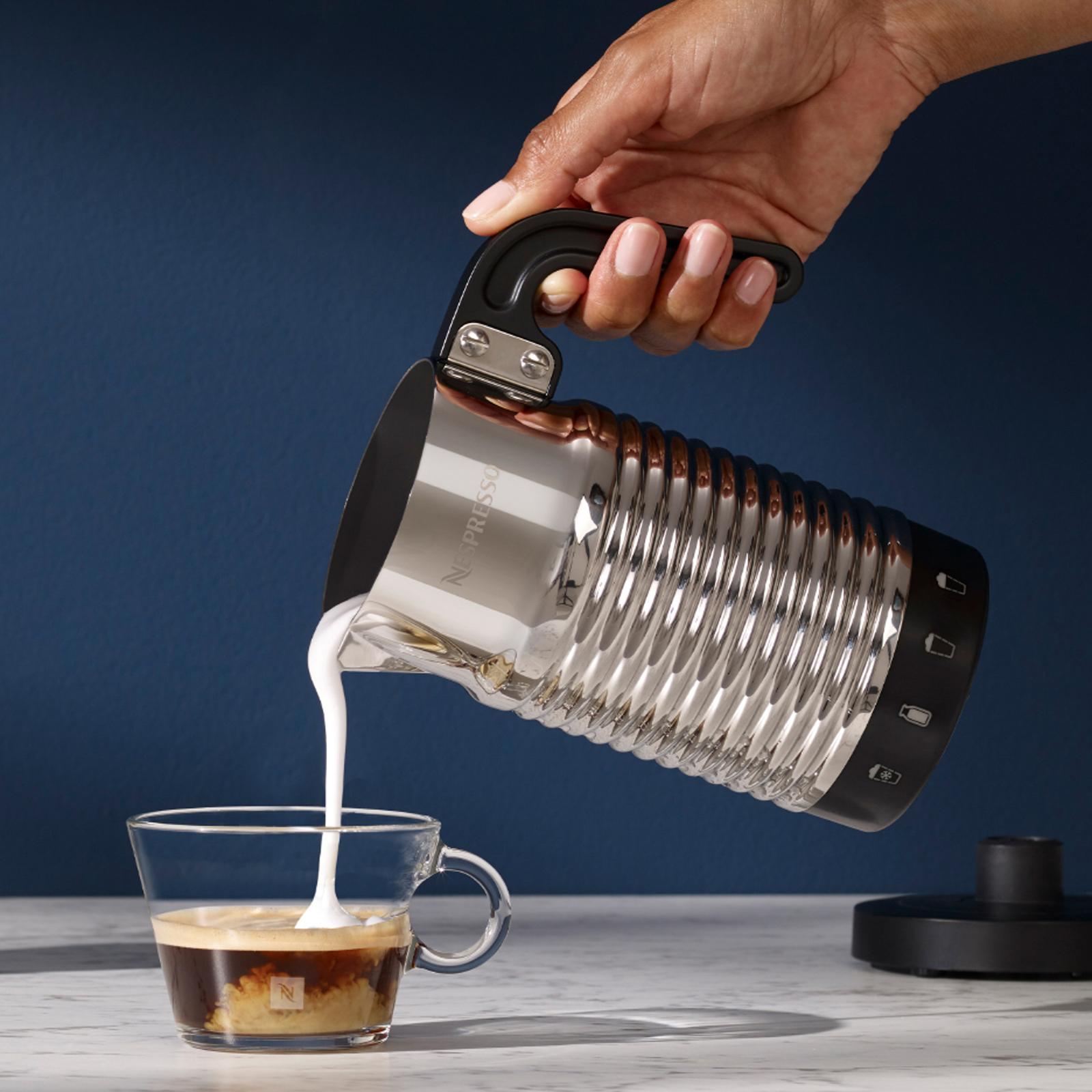 Review of Nespresso Aeroccino 4 Milk Frother for hot and cold frothy milk