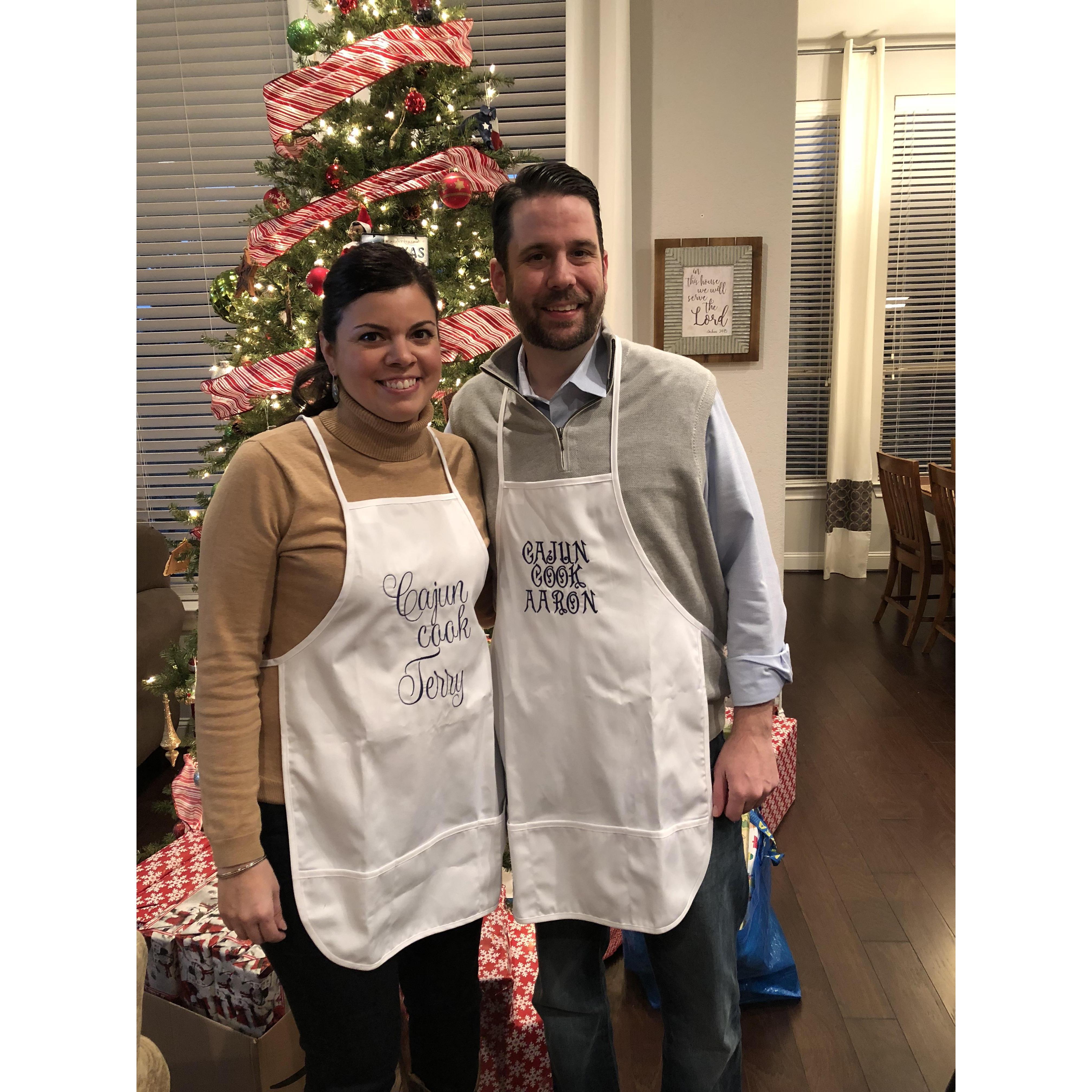 We're officially Cajun cooks!  Thanks Aunt Joan!