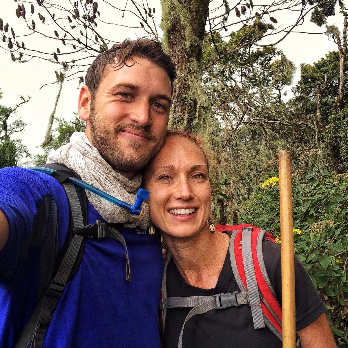 Hiking Mt Sabinyo, Uganda.