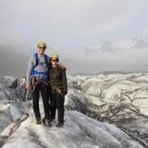 Climbing glaciers in Iceland