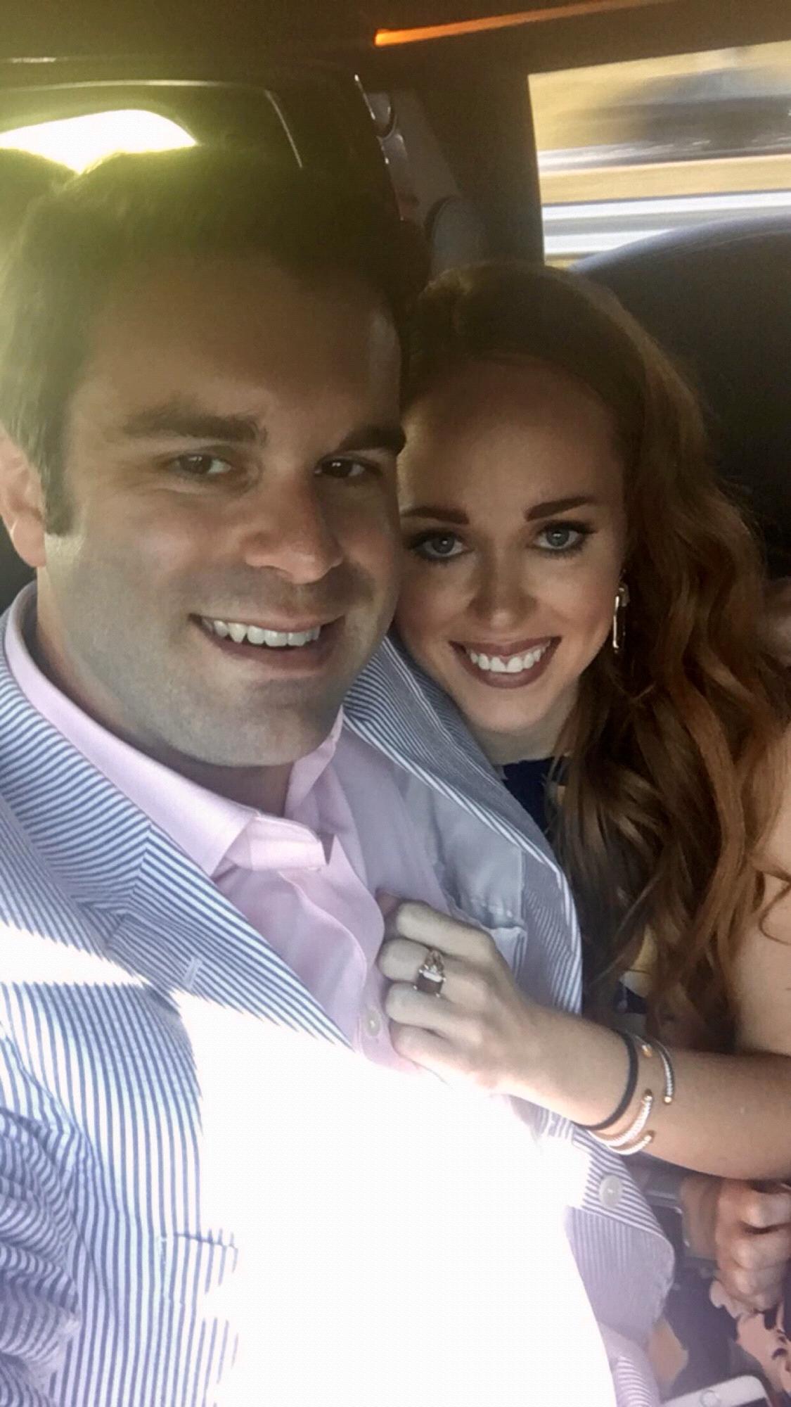 May 2017 - Birmingham, AL - A limo ride to Anna's wedding at a vineyard.
