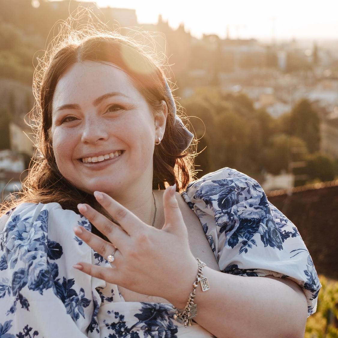 After our engagement in Florence!