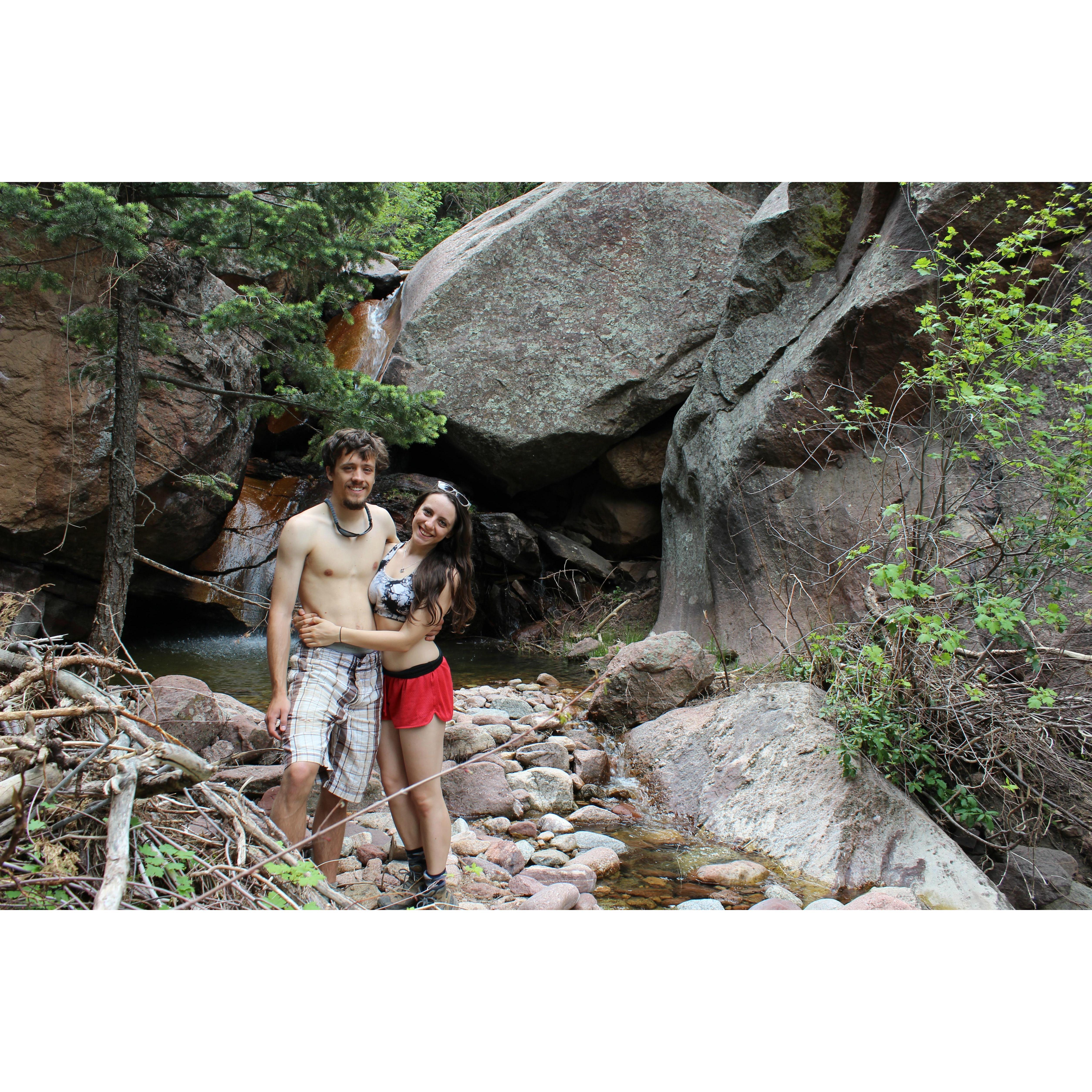 Hike in Boulder for Ethan's birthday, Summer 2014